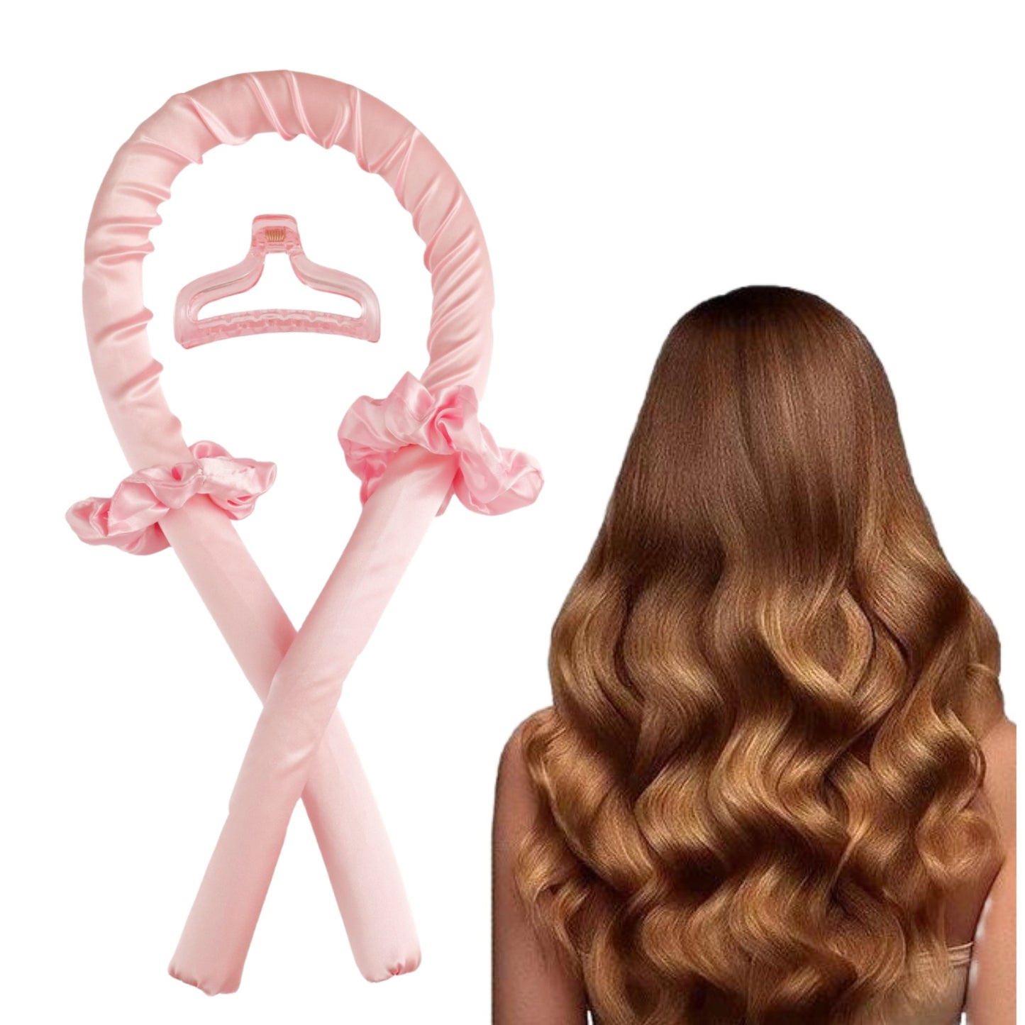 Lazy Heatless Silk Curling Tools No Heat Curls Headband Sleep Overnight Hair Curls