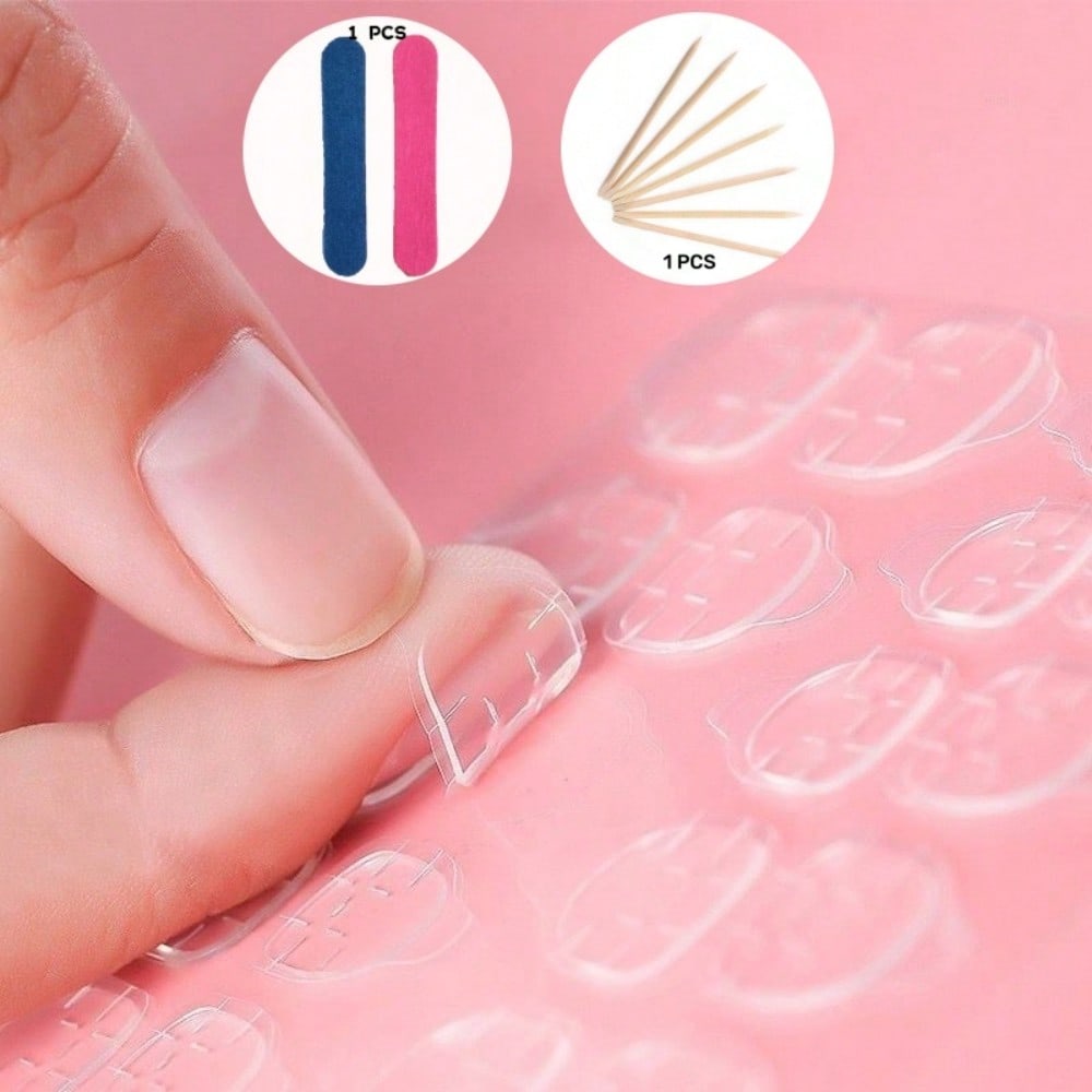 10pcs Handmade Press On Nails Hand Painted Blue Ocean-Inspired Gradient Design Wearable Art Nails