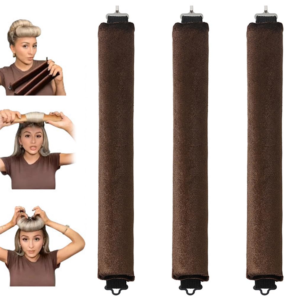 Heatless Hair Curler, Overnight Heatless Curls Blowout Rods for All Hair Types, Flexi Rods with Hook, Extra Thick Hair Curlers to Sleep in No Heat Curling Headband for Women Girls Long