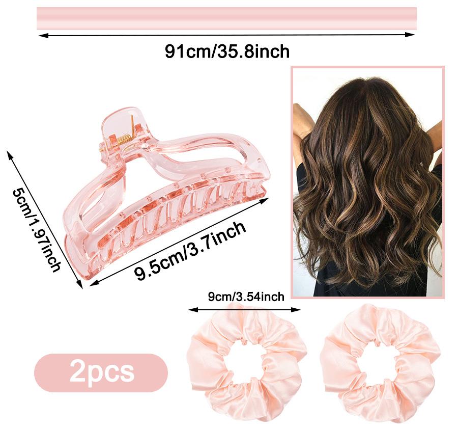 Lazy Heatless Silk Curling Tools No Heat Curls Headband Sleep Overnight Hair Curls