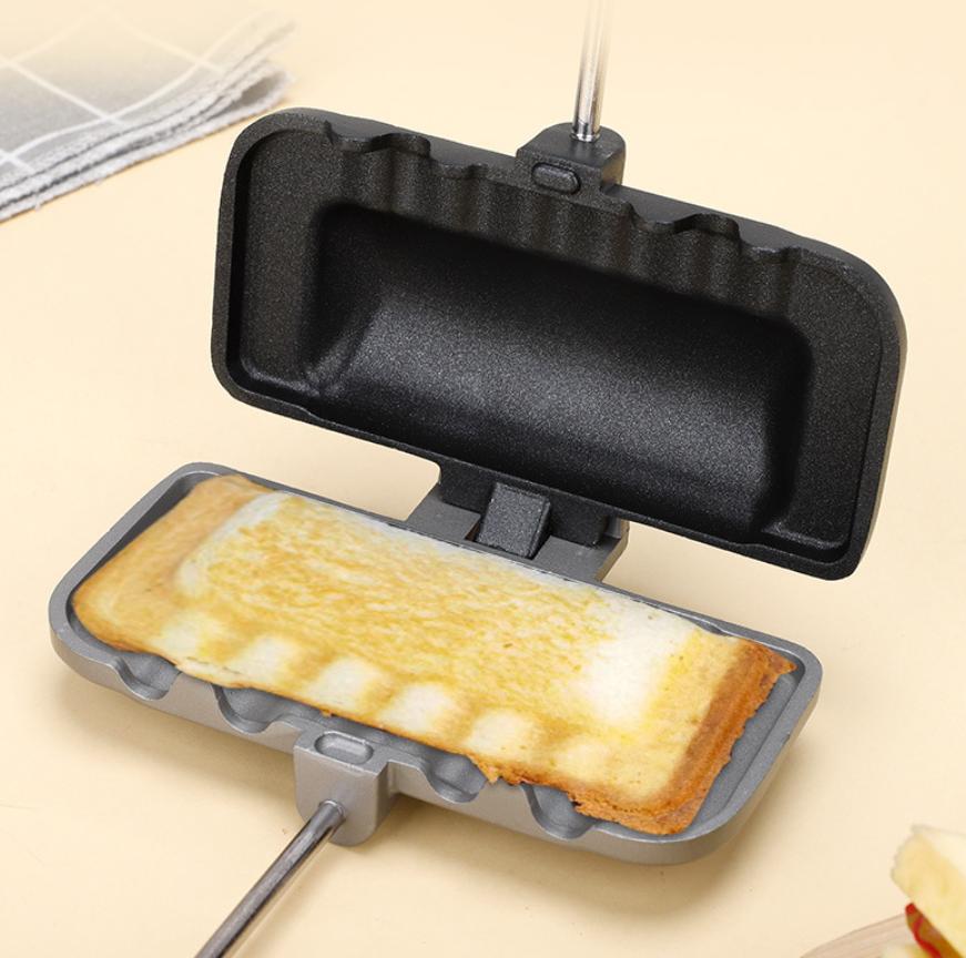 Removable Sandwich Baking Tray Kitchen Double Sided Skillet Toast Bread Baking Pan