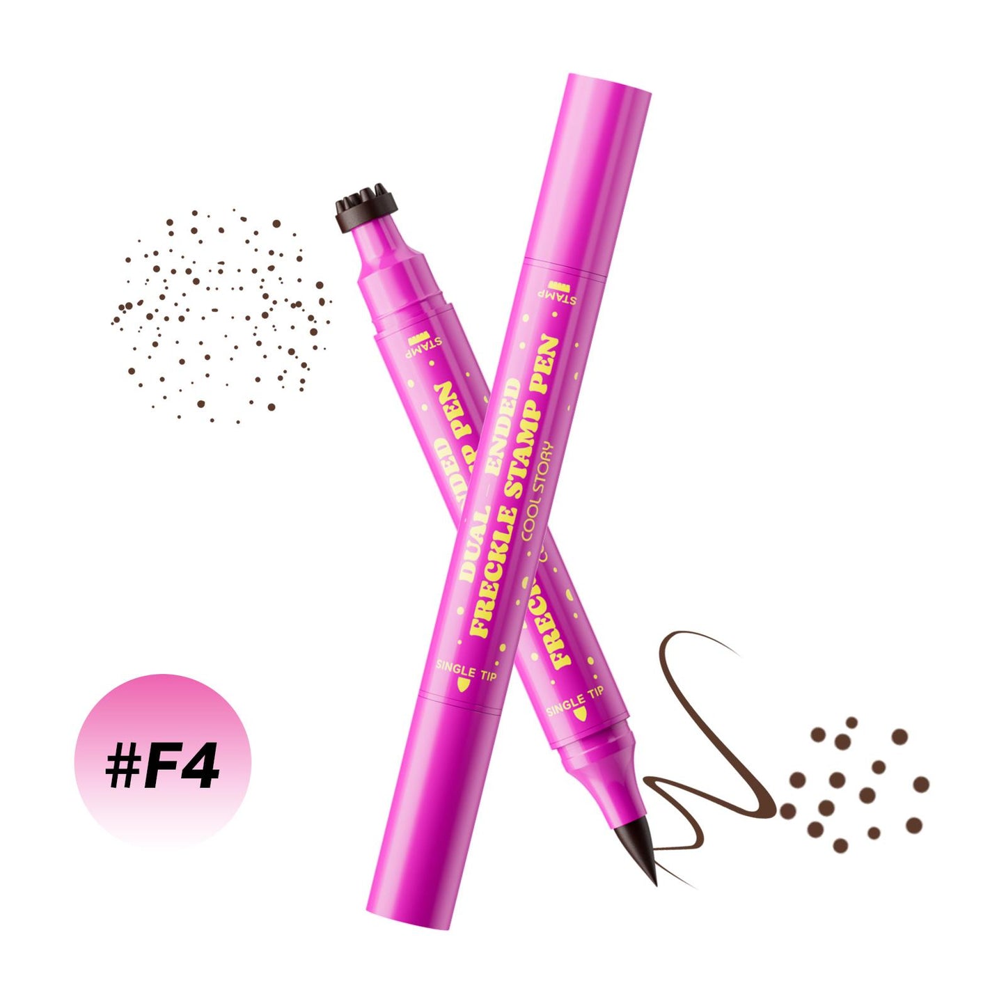 Waterproof Freckles Pen: Faux Freckle Stamp and Fine Tip Eyeliner for Realistic, Long-Lasting Freckles and Effortless Makeup, Perfect for Daily Wear and Cosplay
