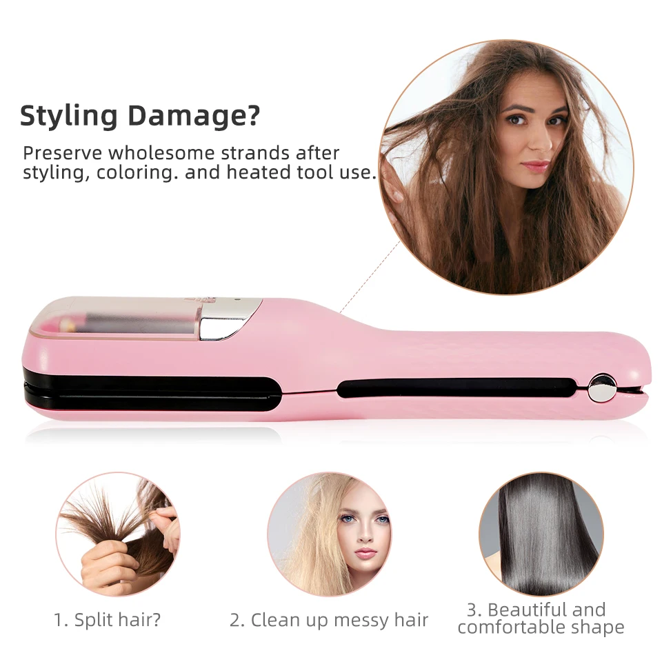 Automatic Hair Ends Trimmer Hair Split Ends Remover Damaged Hair Repair Hair Care Treatment Cordless Hair End Cutting Machine